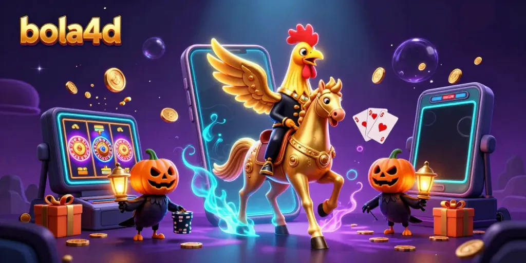Experience thrilling gameplay in bola4d with a dynamic 3D casino scene featuring clever characters and exciting game elements.