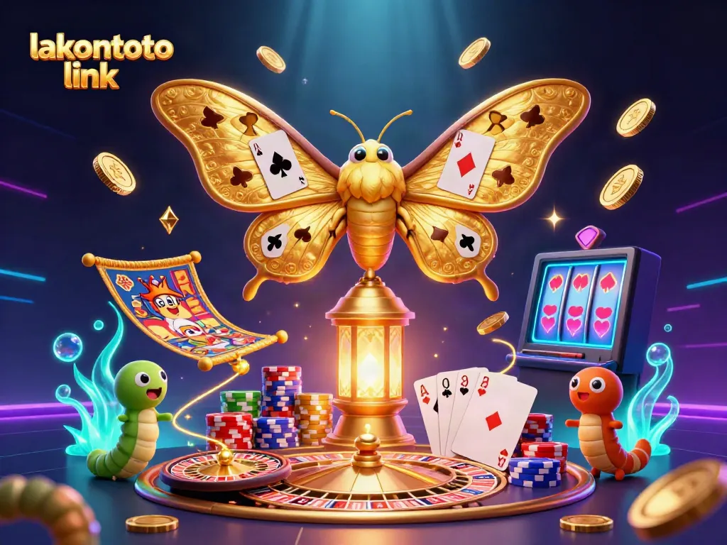 Membuka akses bermain di lakontoto link dengan ilustrasi 3D kasino yang memukau