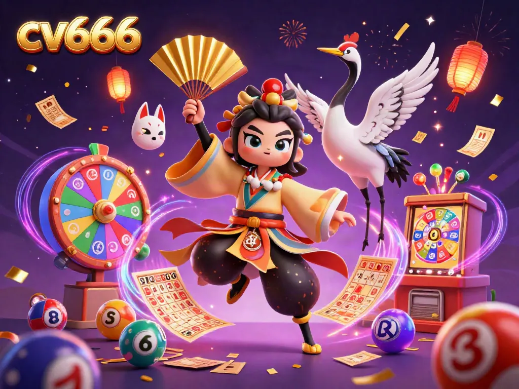 Engage with CV666's vibrant gaming world featuring lottery and bingo elements.