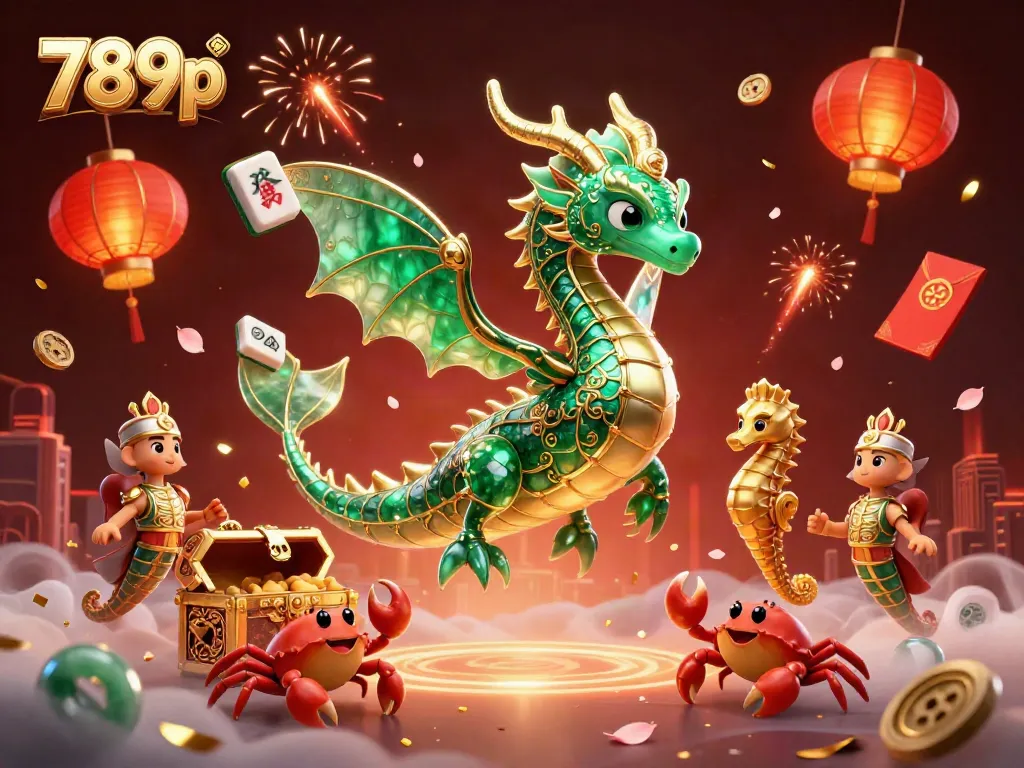 Experience the excitement of 789p with an enchanting 3D casino scene featuring vibrant characters and game elements.